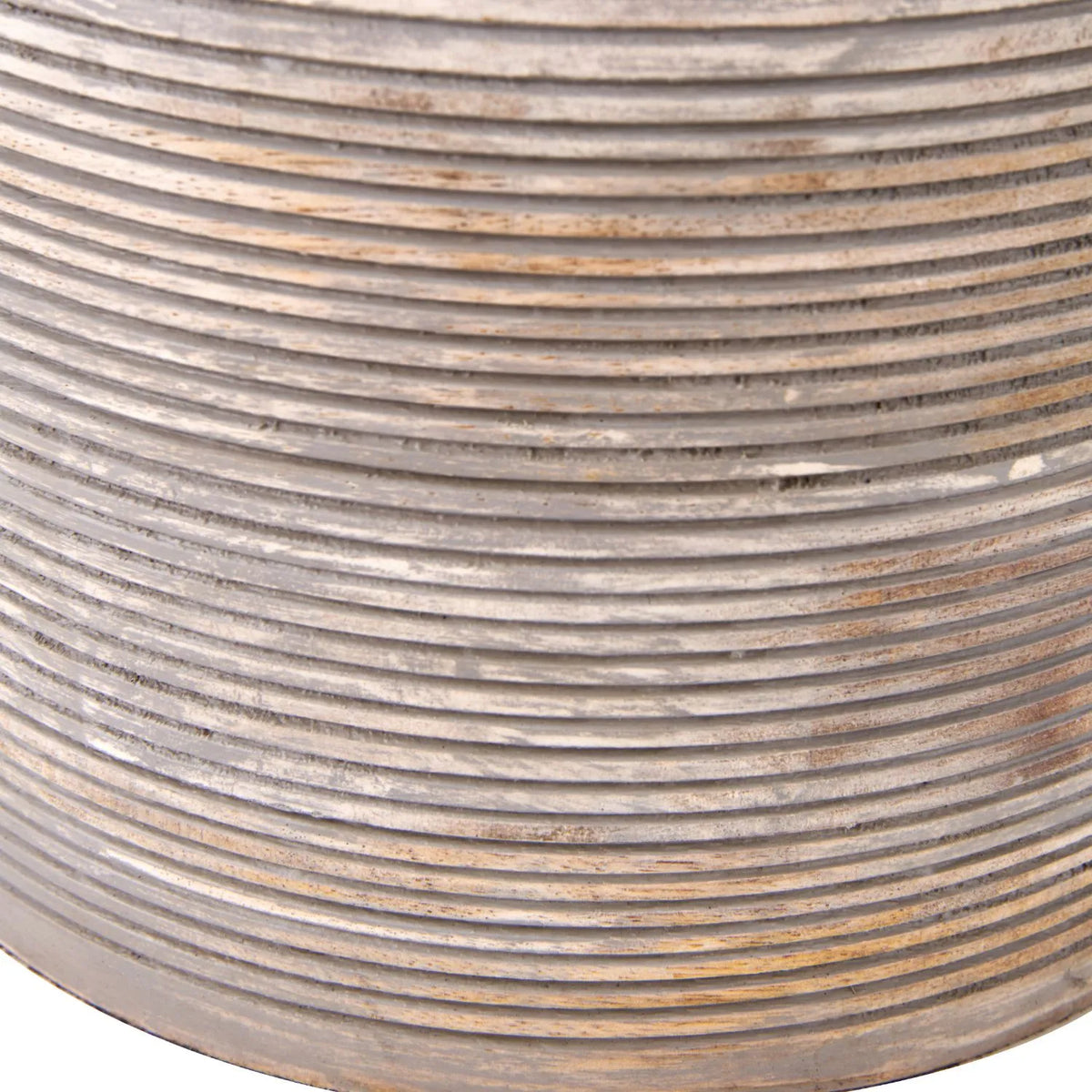 Grayvon Grey-Washed Dome Lamp with Grey Shade