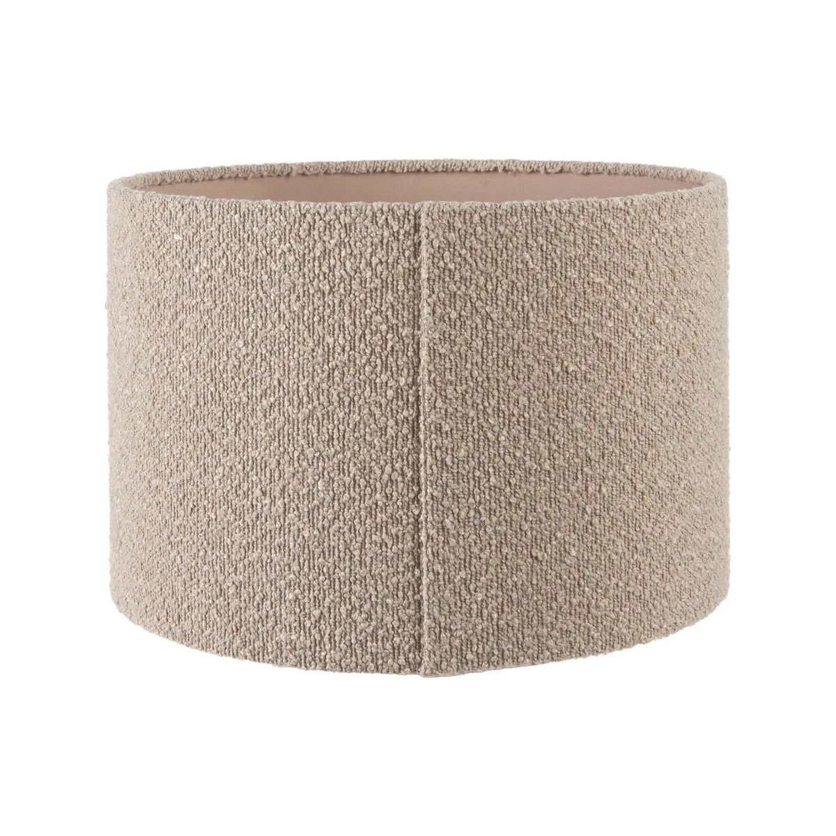 Grayvon Black Mango Wood Dome Lamp with Bouclé Shade