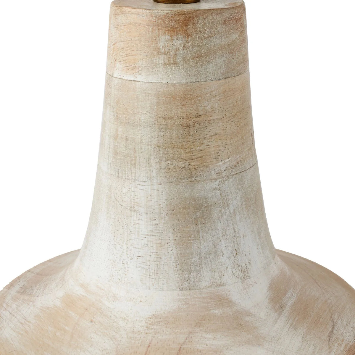 Grayvon Whitewashed Tall Bottle Lamp Base